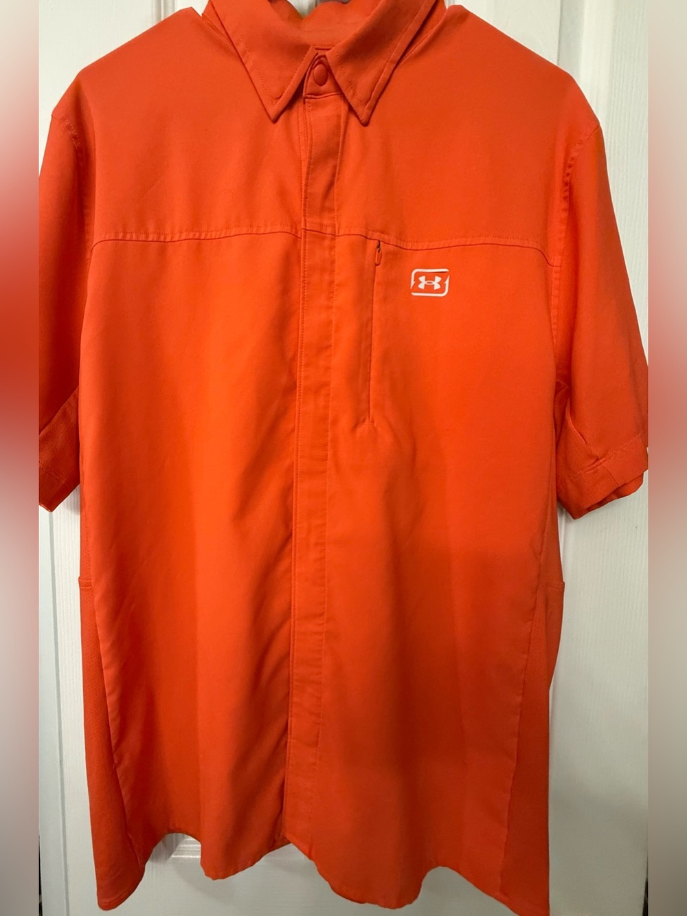 Under Armour Orange Short-Sleeve Golf Polo
